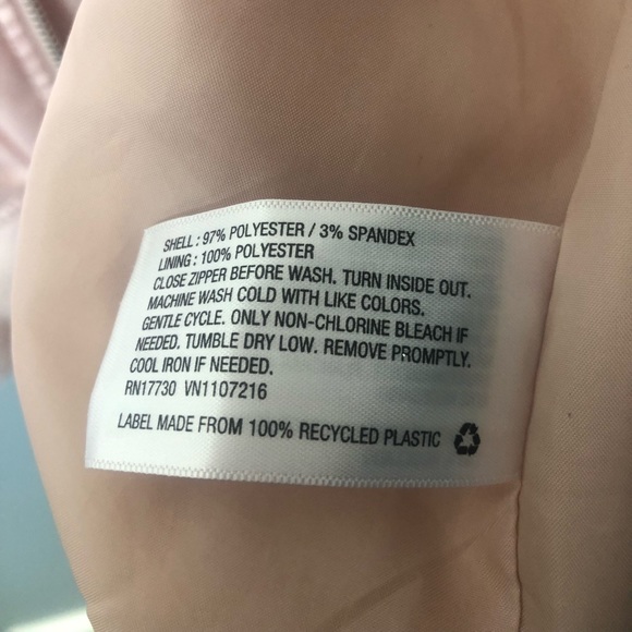 Mossimo Light Pink Satin Bomber Jacket - XXL - Picture 3 of 4